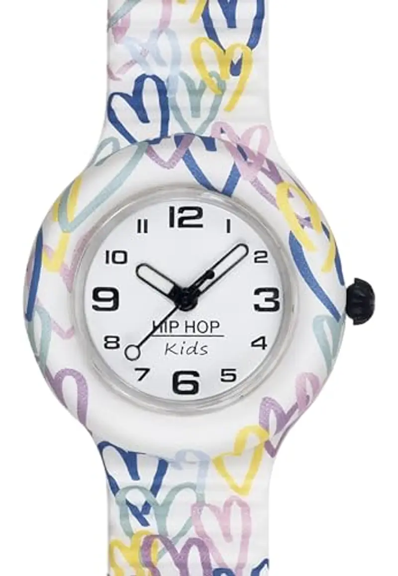 HIP HOP, Collezione Kids Fun, Orologio Bambina Pastel Heart, con Cinturino in Silicone Intercambiabile, Pratica Chiusura, Cassa 28 mm, Movimento al Quarzo, Resistente all'Acqua, Lunghezza Regolabile miniatura 2