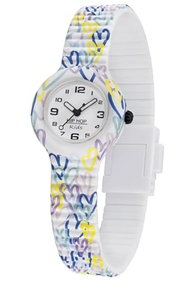 HIP HOP, Collezione Kids Fun, Orologio Bambina Pastel Heart, con Cinturino in Silicone Intercambiabile, Pratica Chiusura, Cassa 28 mm, Movimento al Quarzo, Resistente all'Acqua, Lunghezza Regolabile miniatura 3