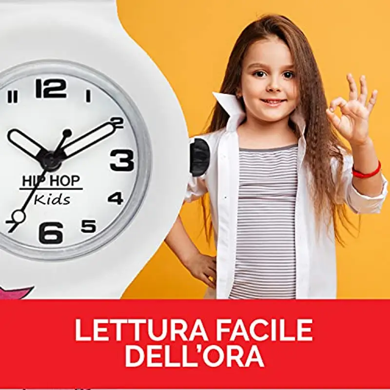 HIP HOP, Collezione Kids Fun, Orologio Bambina Unicorn, con Cinturino in Silicone Intercambiabile, Pratica Chiusura, Cassa 28 mm, Movimento al Quarzo, Resistente all'Acqua, Lunghezza Regolabile miniatura 3