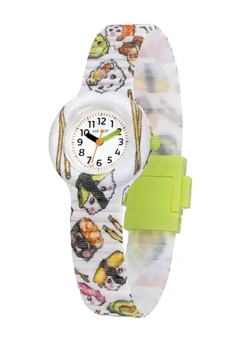 HIP HOP, Collezione Kids Fun, Orologio Bambini con Grafica Sushi Lovers, Cinturino in Silicone Eco-Friendly, Cassa 28