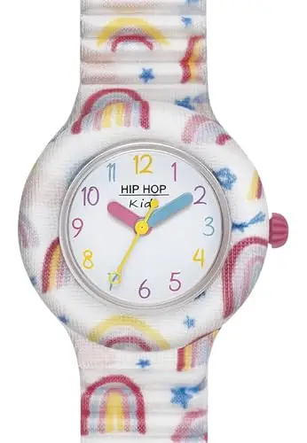 HIP HOP, Collezione Kids Fun, Orologio Bambini Rainbow, con Cinturino Intercambiabile in Silicone e Tessuto, Pratica miniatura 2