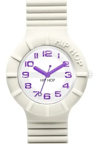 Hip Hop, Collezione Numbers Glitter, Orologio Donna e Ragazza Solo Tempo, Numeri Glitterati, Cinturino in Silicone miniatura 2