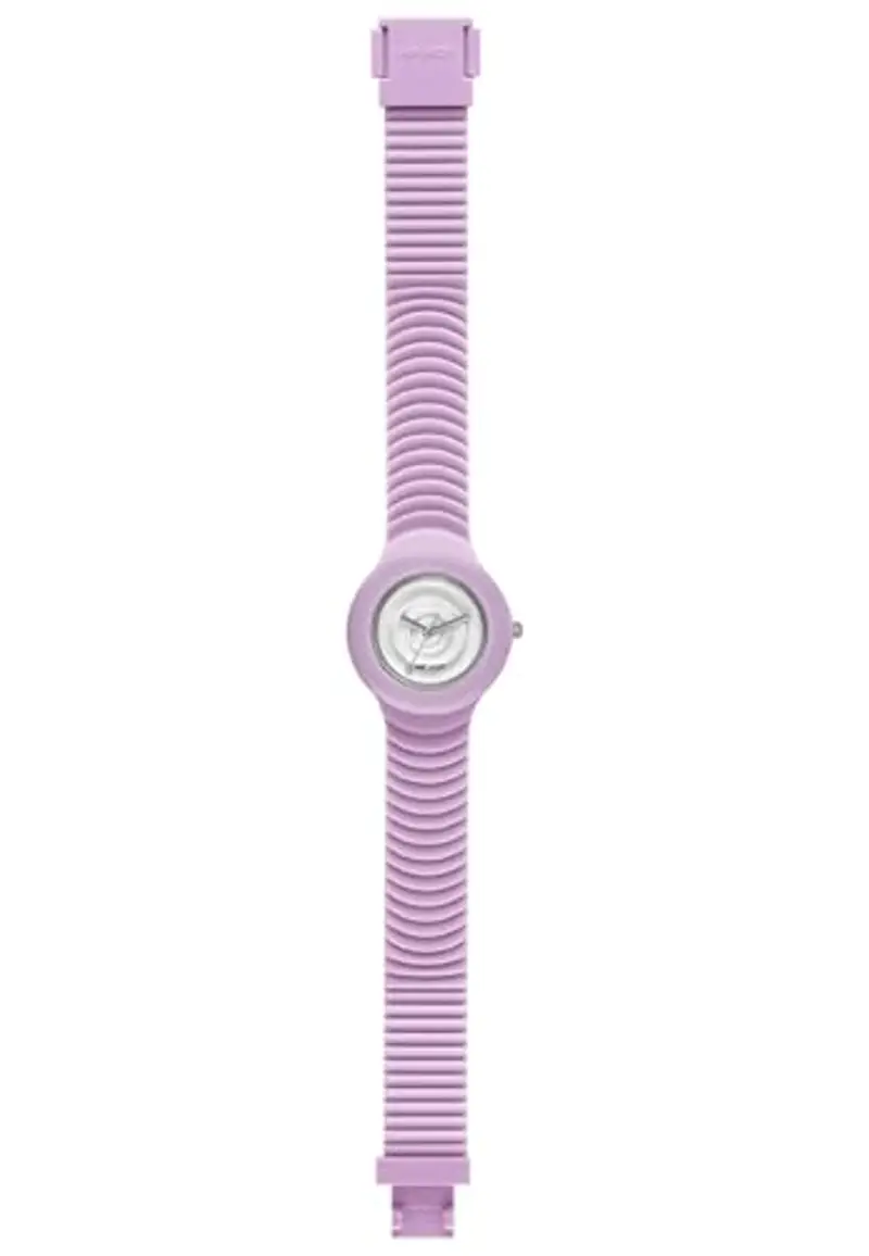 HIP HOP, Collezione Sensoriality, Orologio Donna Aurora Boreale, Cinturino in Silicone Regolabile, Quadrante Bianco, Pratica Chiusura, Cassa 32 mm, Movimento Solo Tempo, Resistente all'Acqua, Lilla