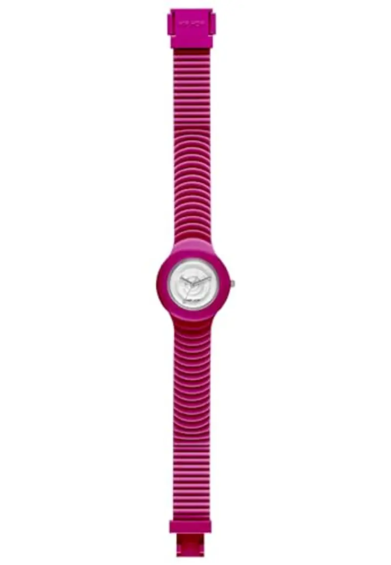 HIP HOP, Collezione Sensoriality, Orologio Donna, Cinturino in Silicone Regolabile, Quadrante Bianco, Pratica Chiusura, Cassa 32 mm, Movimento Solo Tempo, Resistente all'Acqua, Fucsia miniatura 2