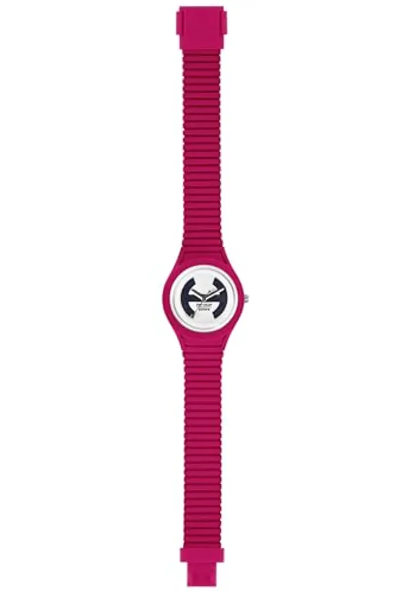 HIP HOP, Collezione Solare, Orologio Donna, Cinturino in Silicone Regolabile, Quadrante Bianco, Pratica Chiusura, Cassa 34mm, Movimento Solo Tempo Miyota 2036, Resistente all'Acqua