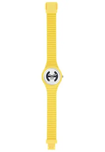 HIP HOP, Collezione Solare, Orologio Donna, Cinturino in Silicone Regolabile, Quadrante Bianco, Pratica Chiusura, Cassa