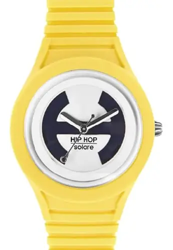 HIP HOP, Collezione Solare, Orologio Donna, Cinturino in Silicone Regolabile, Quadrante Bianco, Pratica Chiusura, Cassa miniatura 2