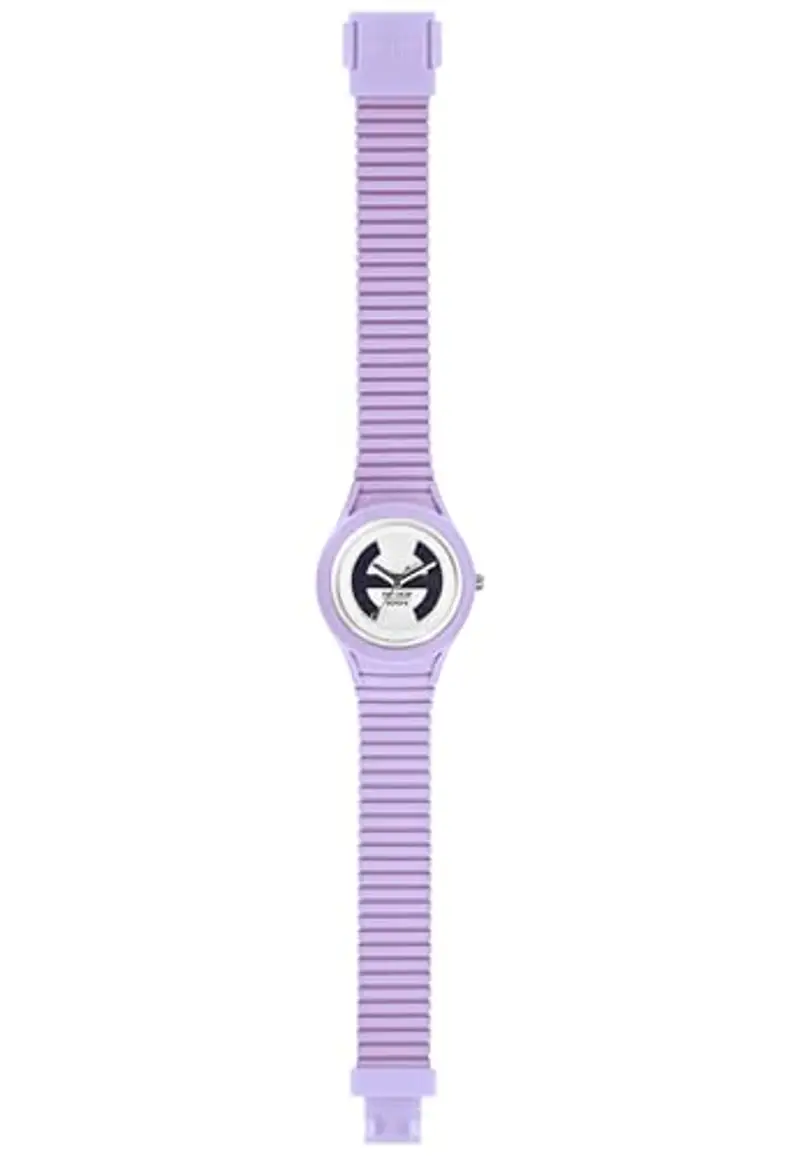 HIP HOP, Collezione Solare, Orologio Donna Purple Dive, Cinturino in Silicone Regolabile, Pratica Chiusura, Cassa 34mm, Movimento Solo Tempo Miyota 2036, Resistente all'Acqua, Viola