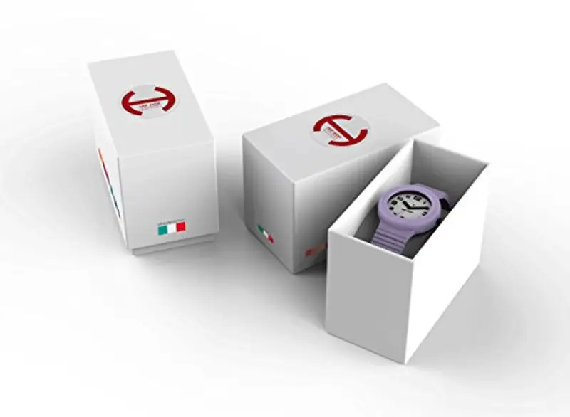 HIP HOP, Collezione Solare, Orologio Donna Purple Dive, Cinturino in Silicone Regolabile, Pratica Chiusura, Cassa 34mm, Movimento Solo Tempo Miyota 2036, Resistente all'Acqua, Viola miniatura 3