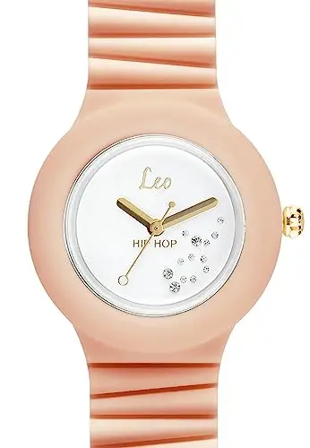 HIP HOP, Collezione Starlights, Orologio Donna e Ragazza, con Cassa Decorata con il Segno dei Gemelli, Cinturino in miniatura 2