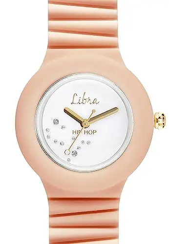 HIP HOP, Collezione Starlights, Orologio Donna e Ragazza, con Cassa Decorata con il Segno della Bilancia, Cinturino in miniatura 2