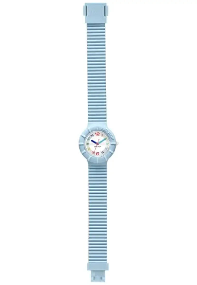HIP HOP, Numbers Collection, Orologio Donna Light Blue, Cinturino in Silicone Intercambiabile, Pratica Chiusura, Cassa