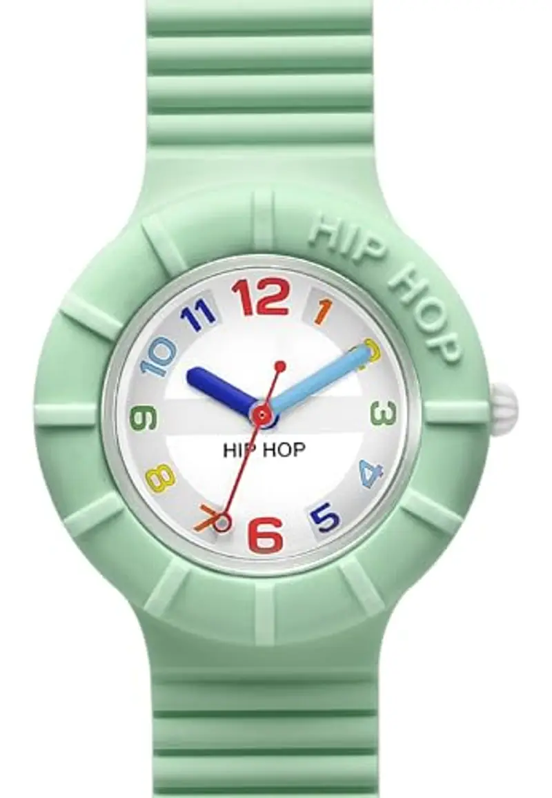 Hip Hop, Numbers Collection, Orologio Donna Light Green, con Cinturino in Silicone Intercambiabile, Pratica Chiusura miniatura 2
