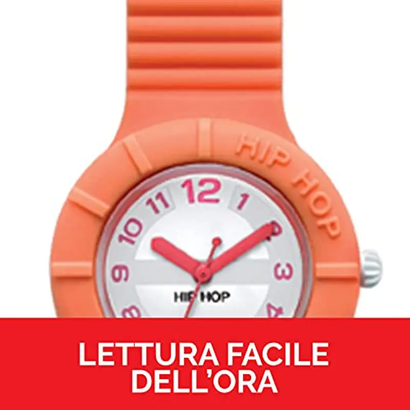 HIP HOP, Numbers Collection, Orologio Donna Mango, con Cinturino in Silicone Intercambiabile, Pratica Chiusura, Cassa miniatura 3