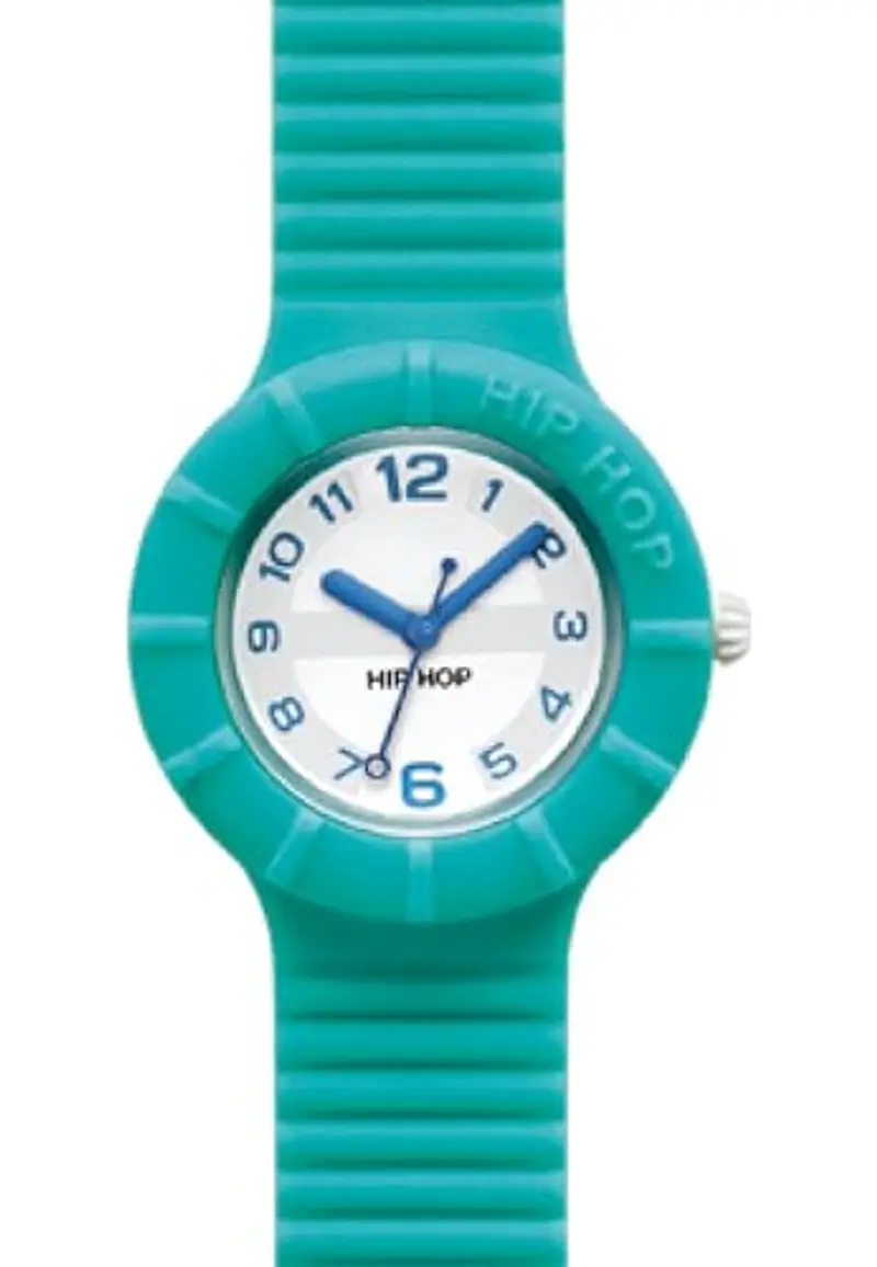 Hip Hop Orologio Analogico Quarzo Donna con Cinturino in Silicone HWU0168 miniatura 2
