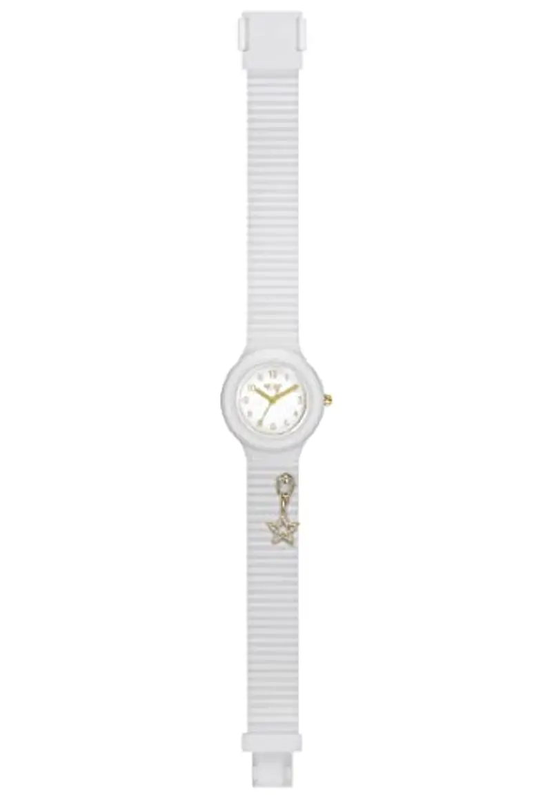 HIP HOP, Orologio Donna Collezione Dancing in the Light HWU1088, Only Time - Movimento al Quarzo 3H, Cinturino in Silicone e Chiusura con Bottone di Sicurezza, Colore Bianco