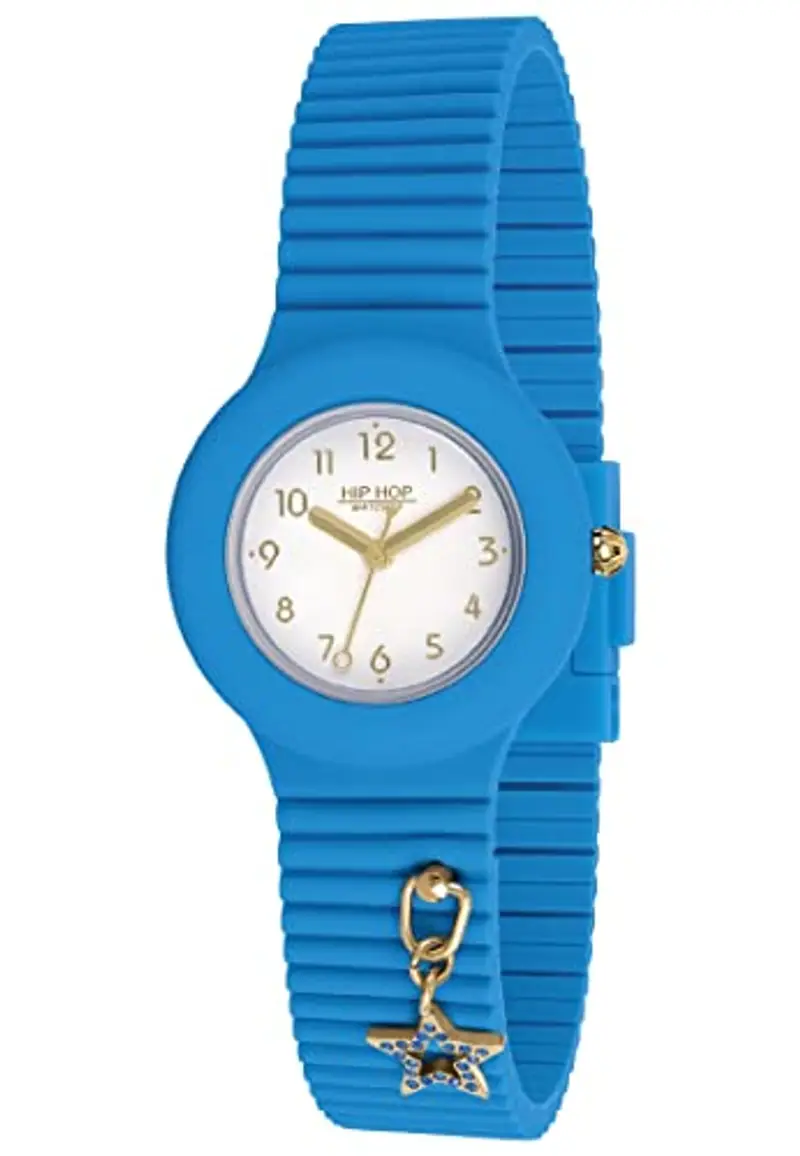 HIP HOP, Orologio Donna Collezione Dancing in the Light HWU1091, Only Time - Movimento al Quarzo 3H, Cinturino in Silicone e Chiusura con Bottone di Sicurezza, Colore Bluètte miniatura 3