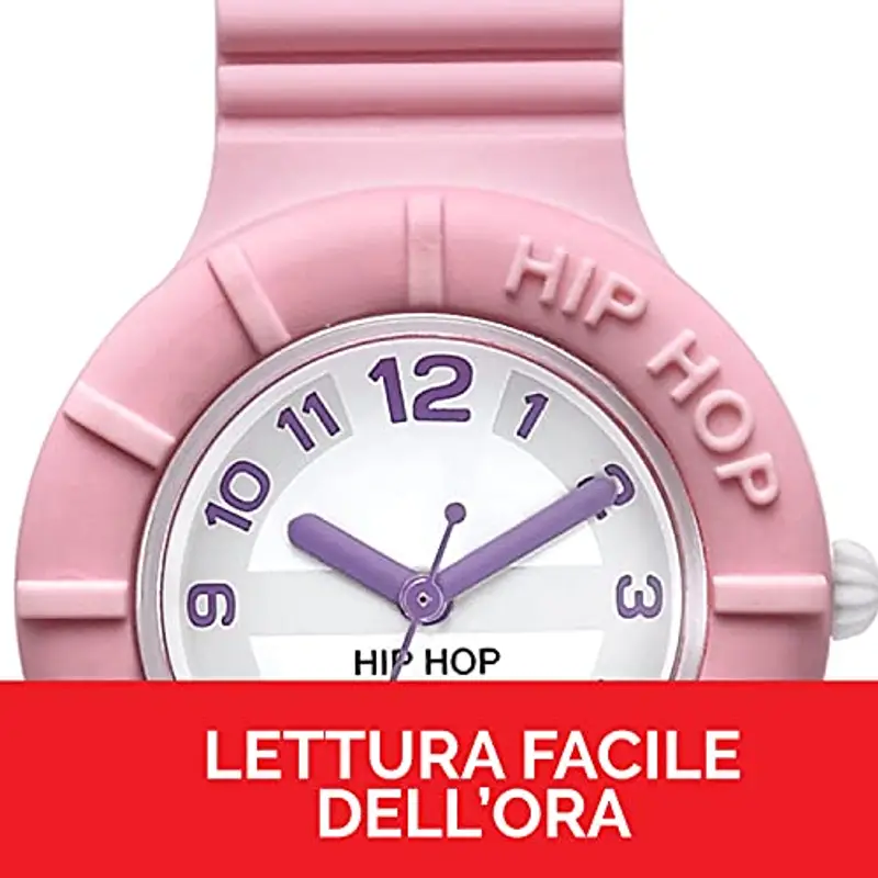 HIP HOP Orologio DONNA NUMBERS COLLECTION quadrante CON LOGO BIANCO movimento SOLO TEMPO - 3H QUARZO e CINTURINO miniatura 3