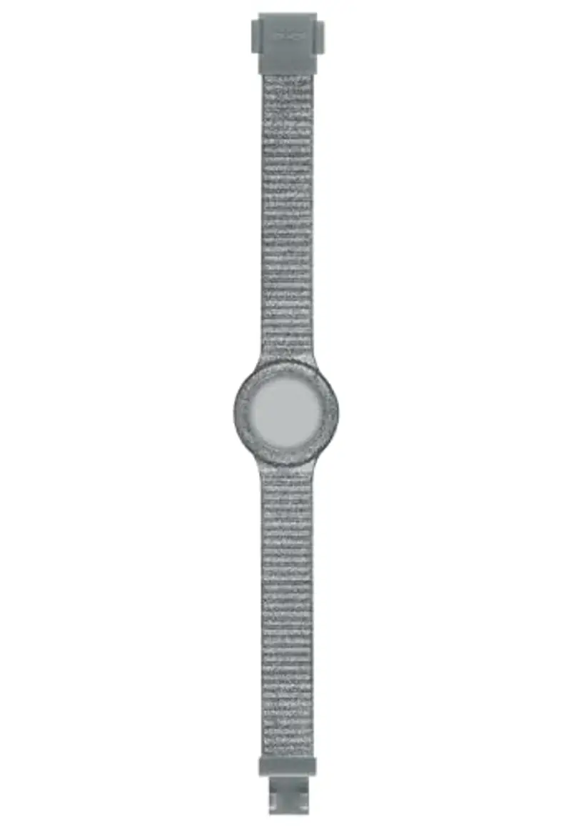 HIP HOP Orologio DONNA SPARKLING MANIA quadrante MONO-COLORE BIANCO e CINTURINO SILICONE ARGENTO HBU0967