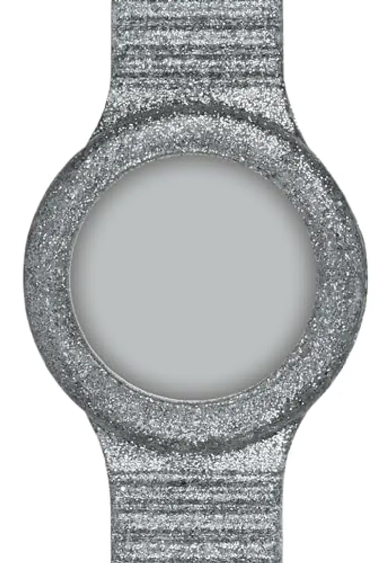 HIP HOP Orologio DONNA SPARKLING MANIA quadrante MONO-COLORE BIANCO e CINTURINO SILICONE ARGENTO HBU0967 miniatura 2