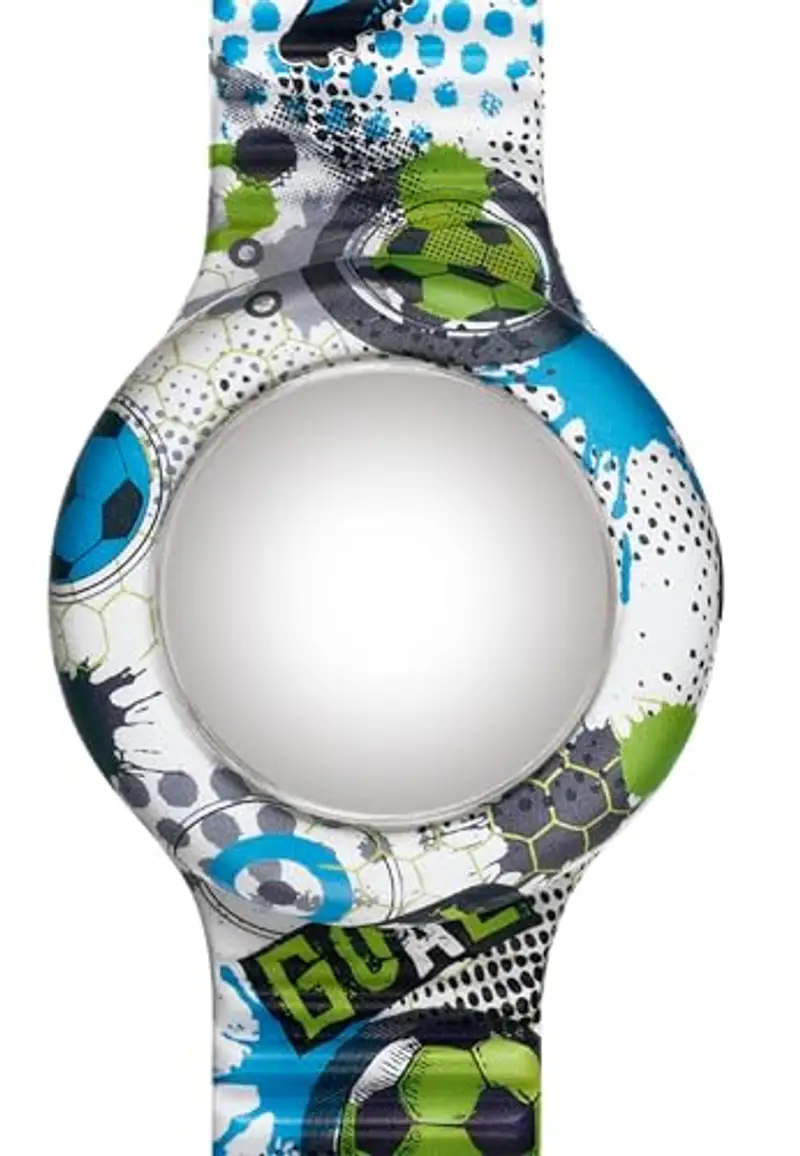 HIP HOP Orologio HBU1066 BAMBINO KIDS FUN quadrante MONO-COLORE BIANCO e CINTURINO SILICONE STAMPATO MULTICOLORE miniatura 2