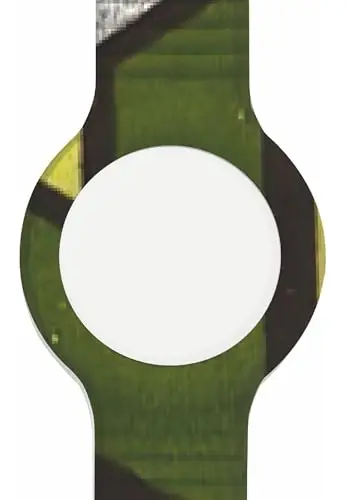 HIP HOP Orologio HBU1145 DONNA WAX BLOCK quadrante MONO-COLORE BIANCO e CINTURINO SILICONE CON TESSUTO MULTICOLORE miniatura 2