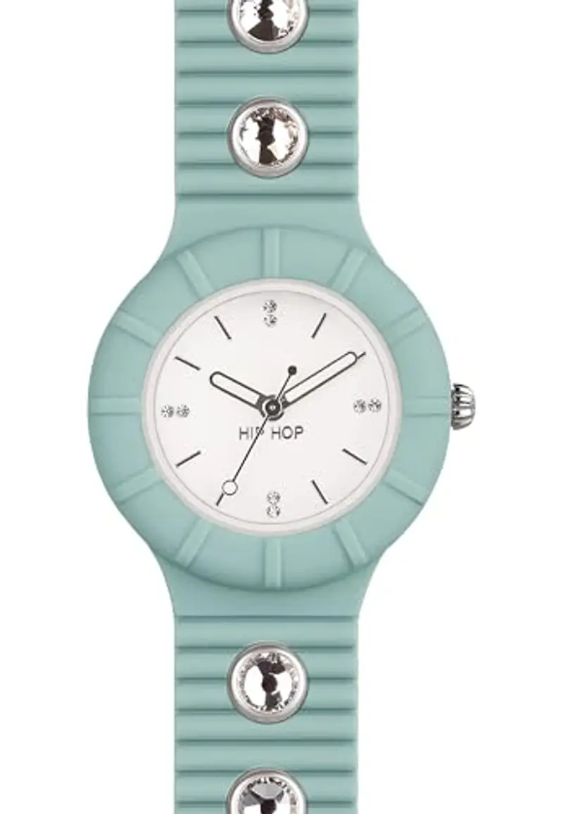 HIP HOP Orologio HWU0586 DONNA CRYSTAL quadrante MONO-COLORE BIANCO movimento SOLO TEMPO - 3 LANCETTE QUARZO e miniatura 2