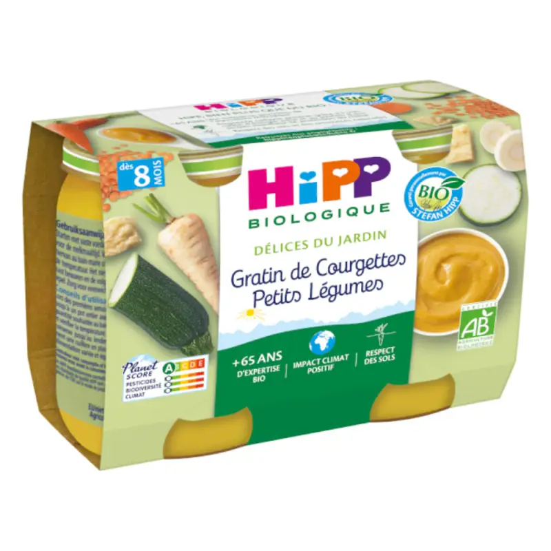 Delizie del Giardino - Gratin di Zucchine Verdure Piccole - Da 8 mesi - BIO 2X190G