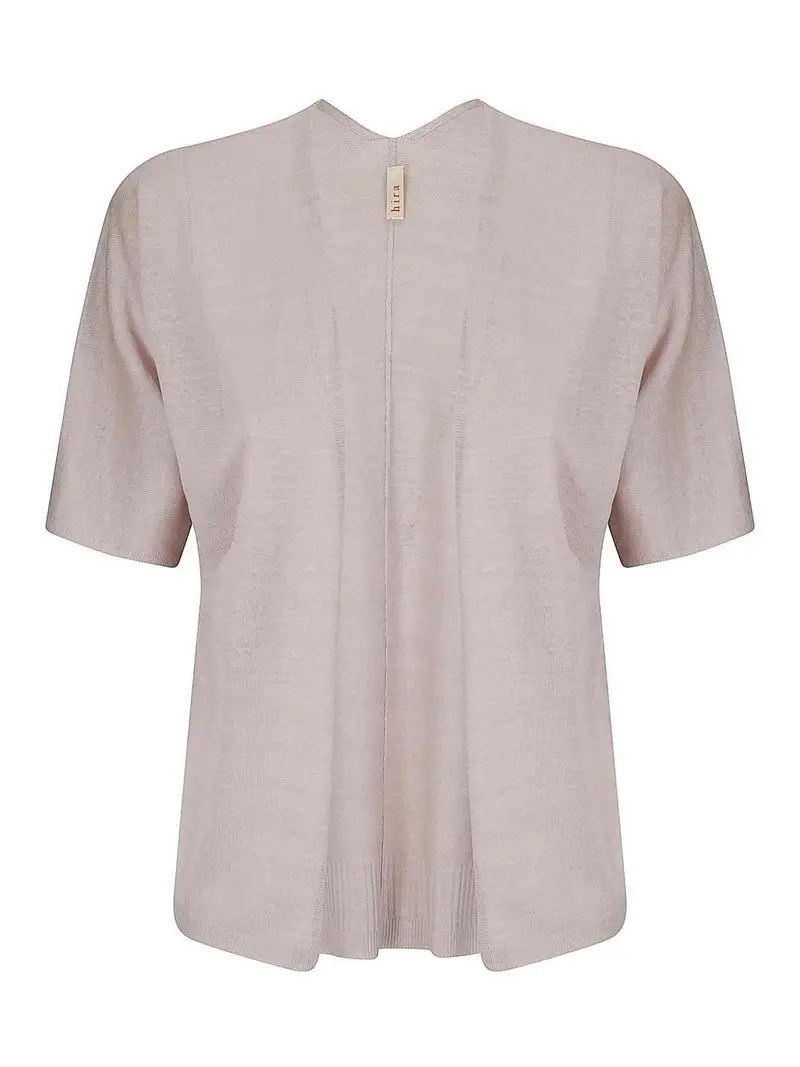 Cardigana maniche corte senza Bianco