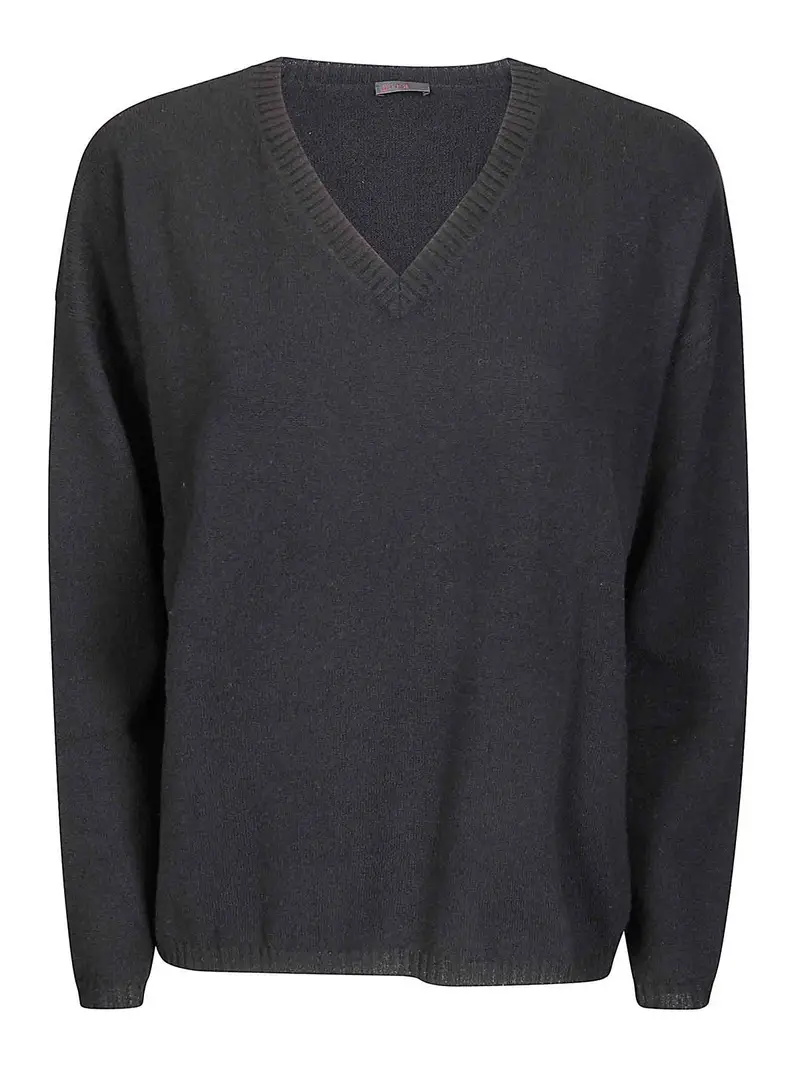 Maglia Scollo A V Nero