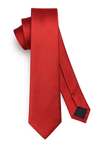 HISDERN Cravatte Uomo Rosso 2741533