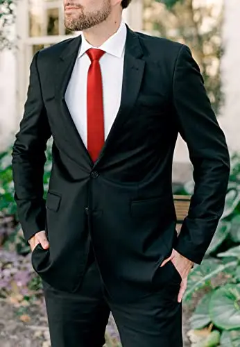 HISDERN Cravatte Uomo Rosso 2741533 miniatura 2