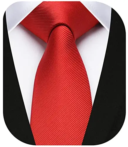 HISDERN Cravatte Uomo Rosso 2741533 miniatura 3