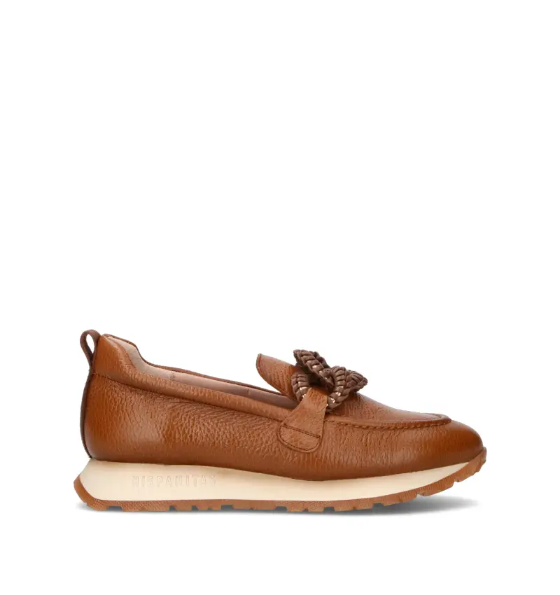 Mocassino donna cuoio in pelle Vario