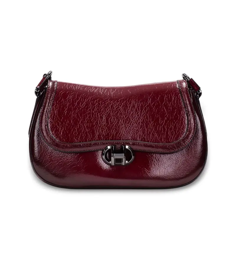 per donna BI254150 Borsa a razzo bordeaux (OSFA), Casual, Poliuretano