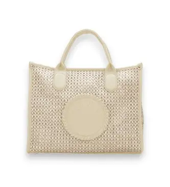 per donna BV264717 Borsa rigida beige Marrakech (35), Casual, Poliuretano
