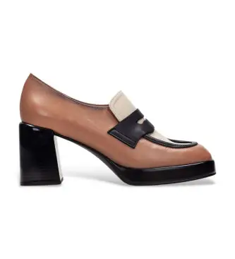 per donna CHI243697 Mocassini in pelle marrone Uni (40), 3 a 5cm, Nessuno, Casual, Da sera, Classico Nero