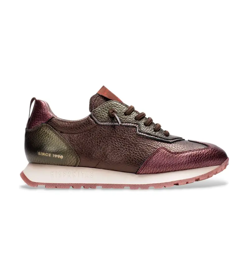 per donna CHI254312 Sneakers in pelle multicolore Kansas Bolmet (36), Basso, 1 a 3 cm, Stringhe, Casual