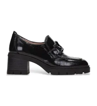 per donna HI233026 Mocassini in pelle nera (38), Nero, 3 a 5cm, Nessuno, Casual, Da sera
