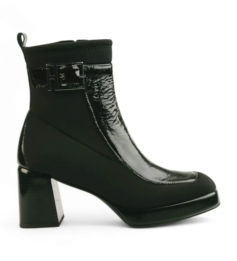 per donna. HI243664 Stivaletti in pelle verde Neo (37), 5 a 8cm, Cerniera, Casual