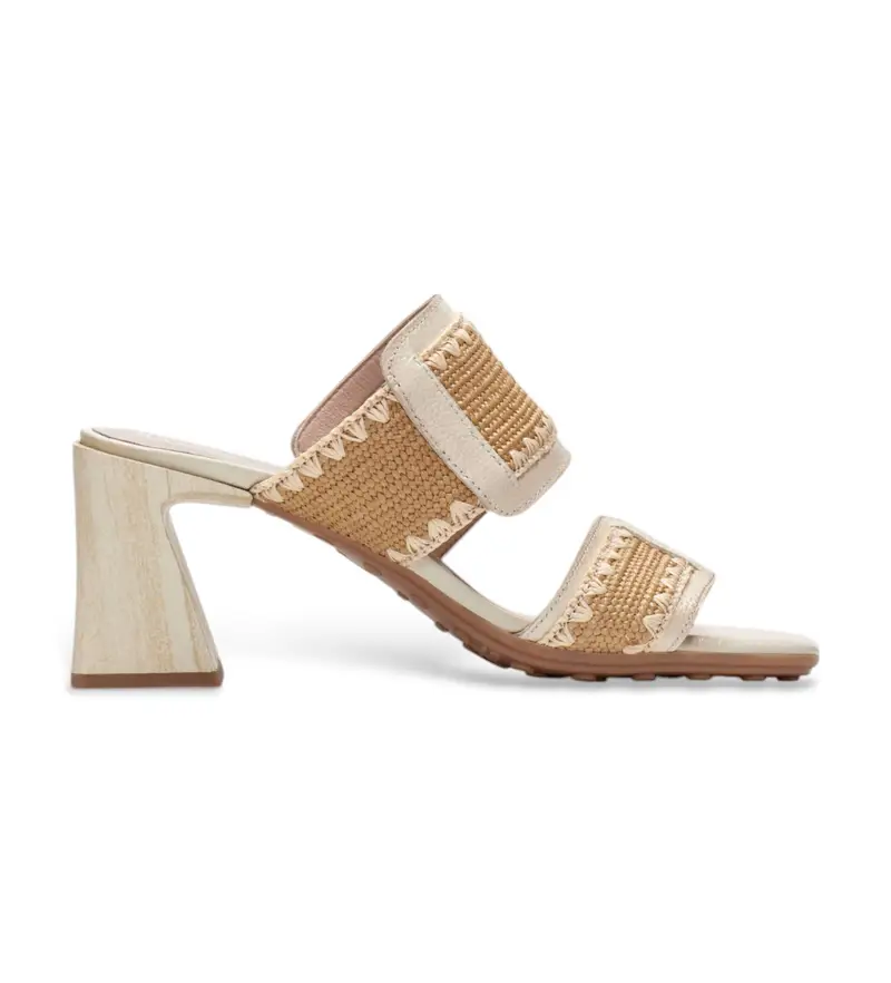 per donna HV253946 Sandali in pelle beige Miami (36), 5 a 8cm, Nessuno, Casual, Da sera