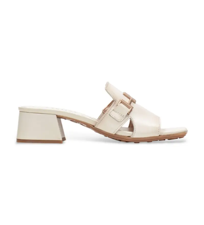 per donna HV254069 Sandali in pelle beige Dallas (36), 3 a 5cm, Nessuno, Casual