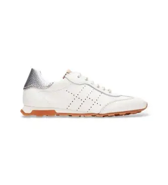 per donna HV264502 Sneakers retrò in pelle bianco sporco (36), Basso, Stringhe, Casual