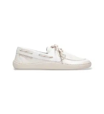 per donna HV264818 Mocassini in pelle color bianco sporco (36), Basso, Stringhe, Casual