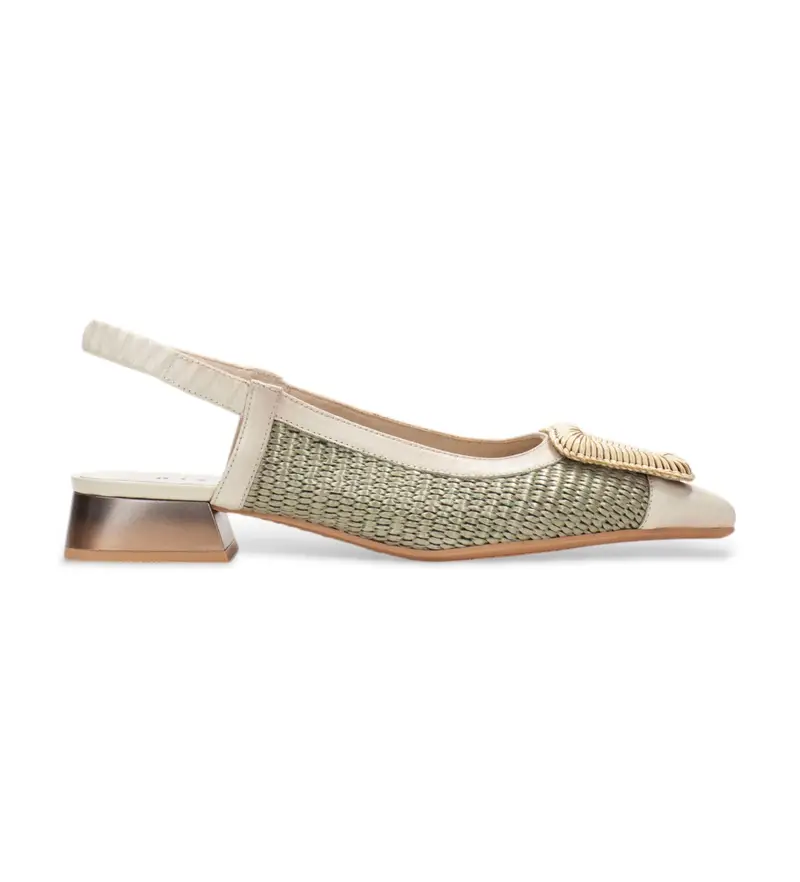 per donna RHV254046 Scarpe in pelle beige Dali (36), 1 a 3 cm, Nessuno, Casual