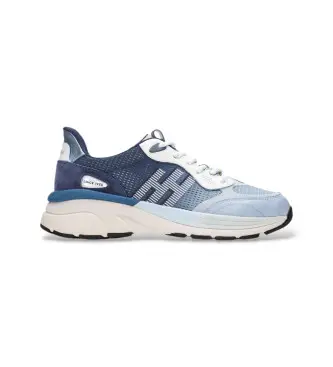 per donna SHV264501 Sneakers blu panna (36), Pelle, Basso, Stringhe, Casual