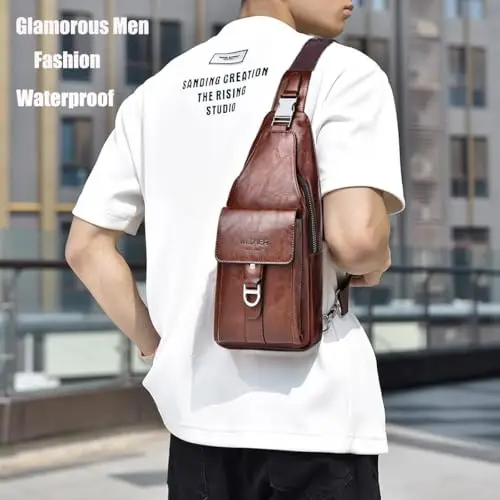 Hjkiopc Borsa a tracolla Uomo 3142202 miniatura 3