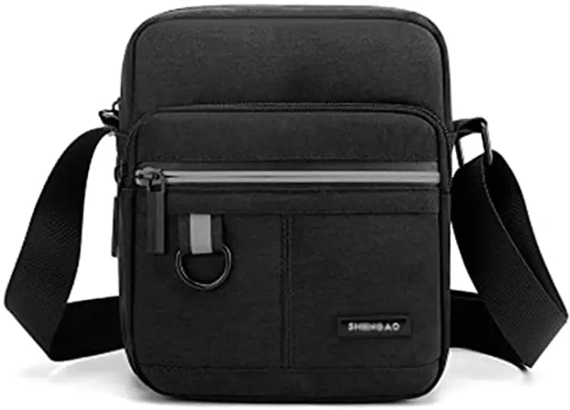 Hjkiopc Borsello Uomo Nero 815137