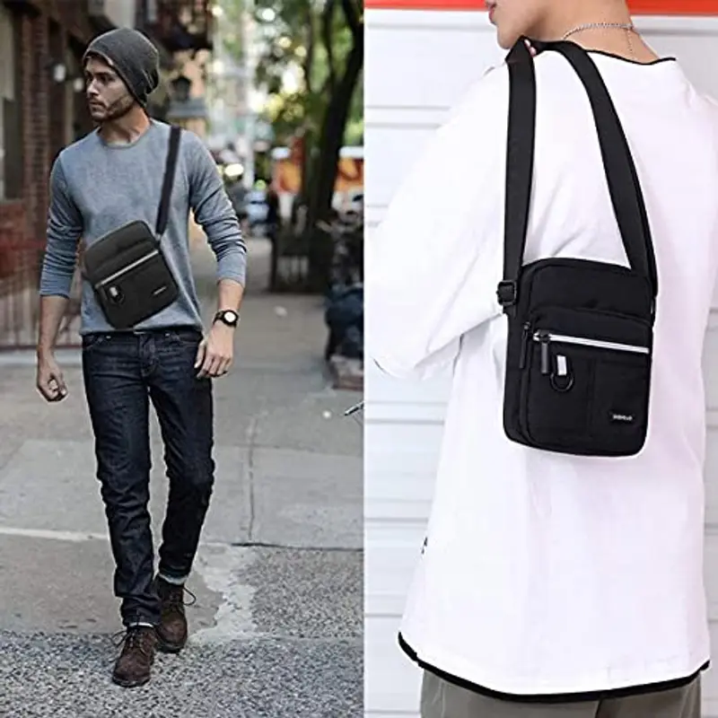 Hjkiopc Borsello Uomo Nero 815137 miniatura 3