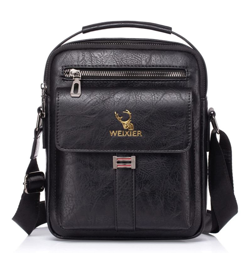 Hjkiopc Borsello Uomo Nero 13032